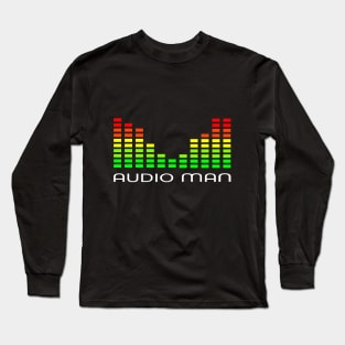 audio man sound crew engineer Long Sleeve T-Shirt